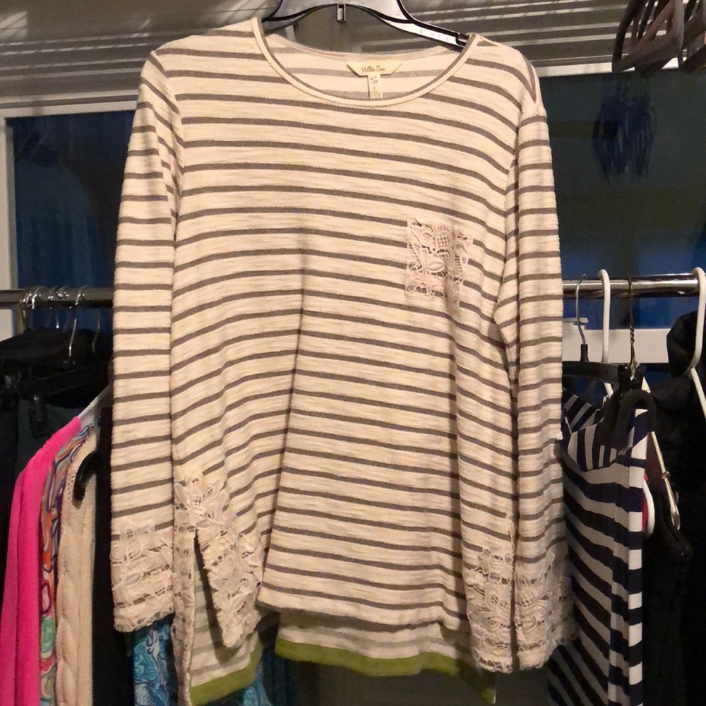 Like new Matilda Jane sweater with lace detail